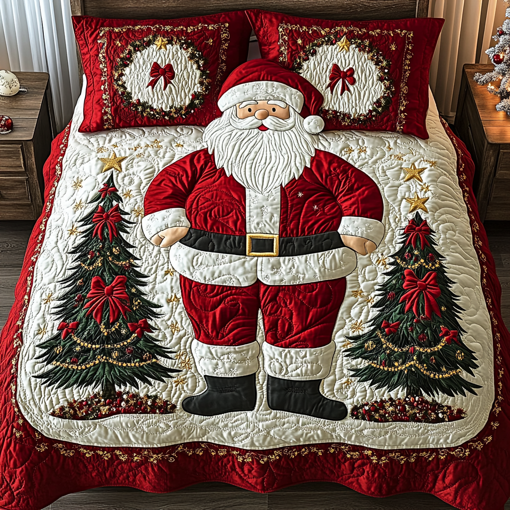 Christmas Santa TAI041124168 Quilt Bedding Set