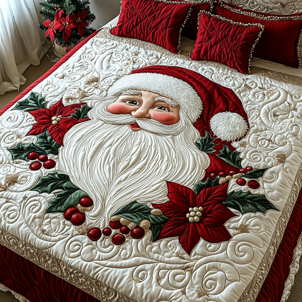 Christmas Santa TAI041124195 Quilt Bedding Set