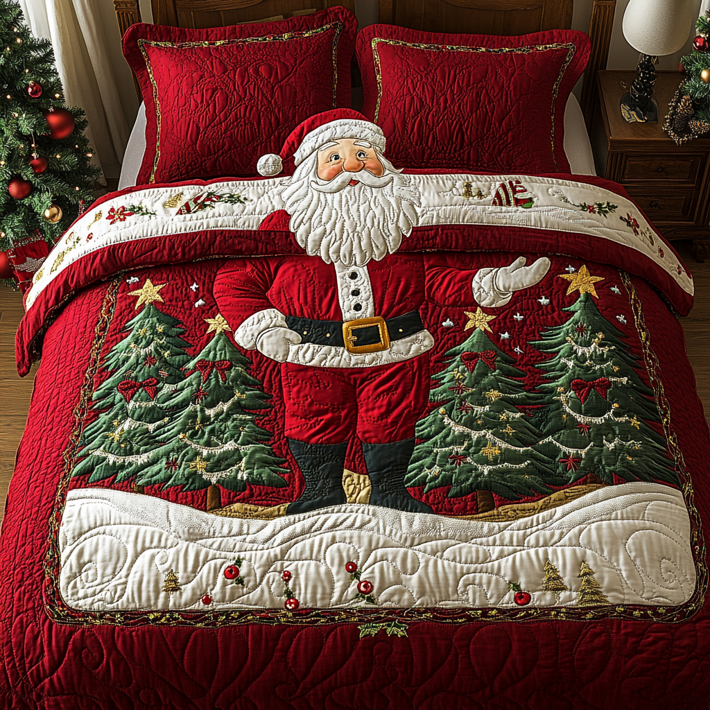 Christmas Santa TAI041124196 Quilt Bedding Set