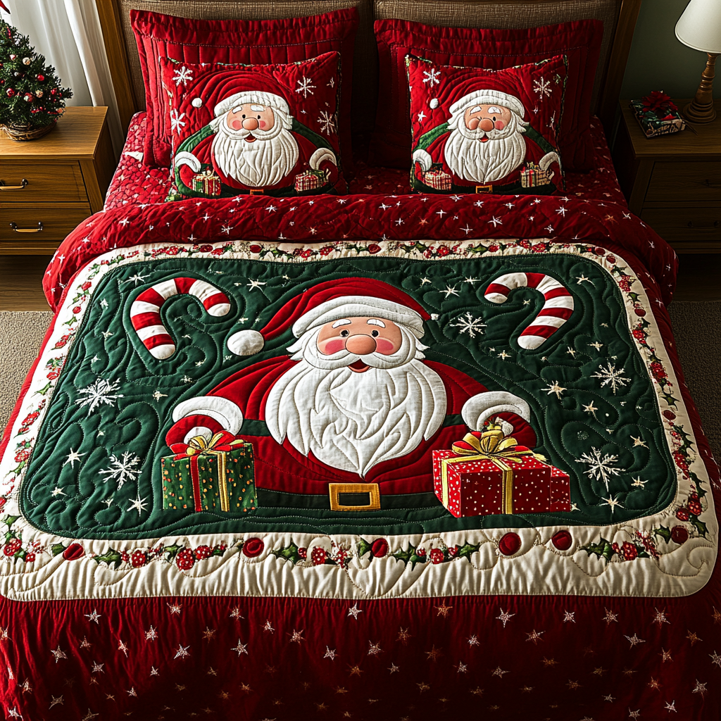 Christmas Santa TAI041124253 Quilt Bedding Set