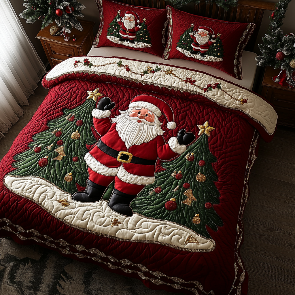 Christmas Santa TAI061124136 Quilt Bedding Set