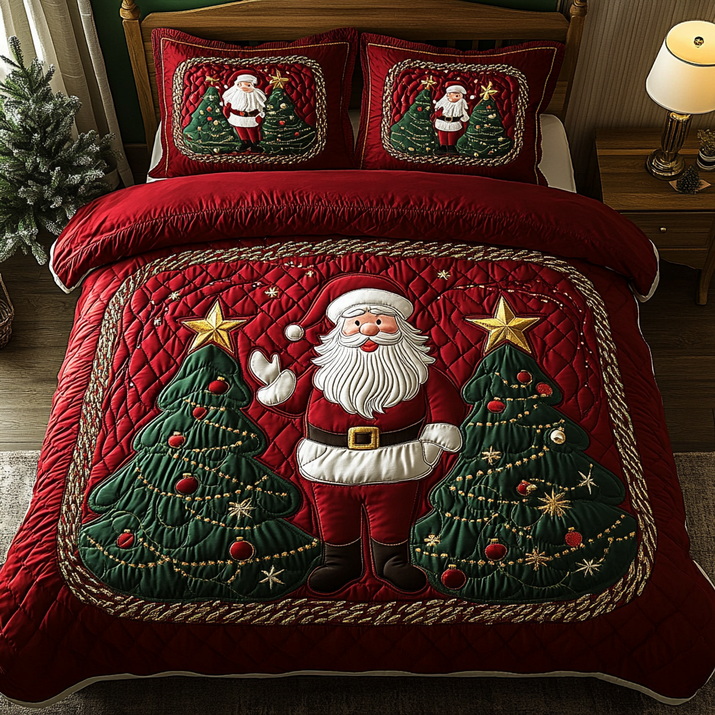 Christmas Santa TAI061124142 Quilt Bedding Set