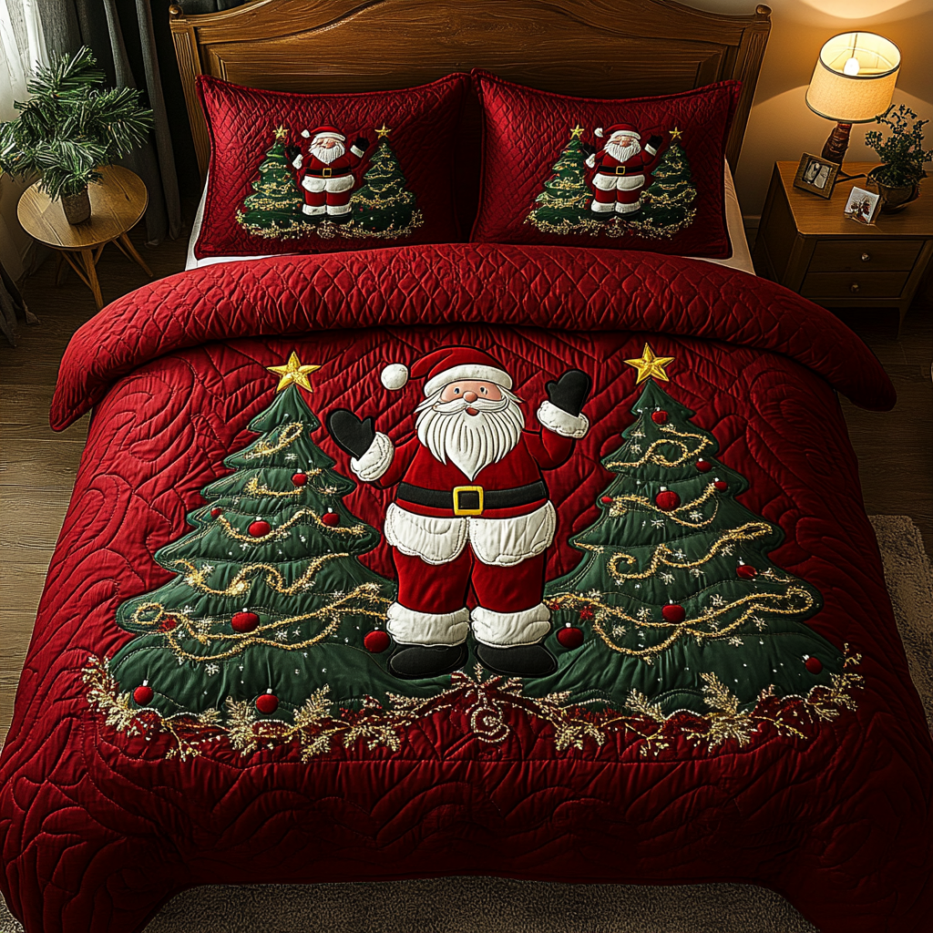 Christmas Santa TAI061124151 Quilt Bedding Set