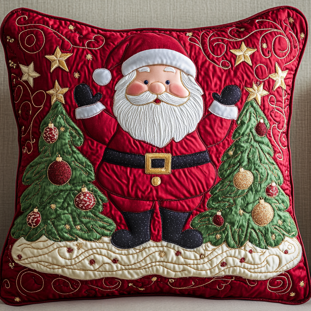 Christmas Santa TAI061124240 Quilted Pillow Case