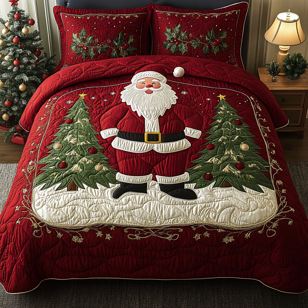 Christmas Santa TAI311024037 Quilt Bedding Set