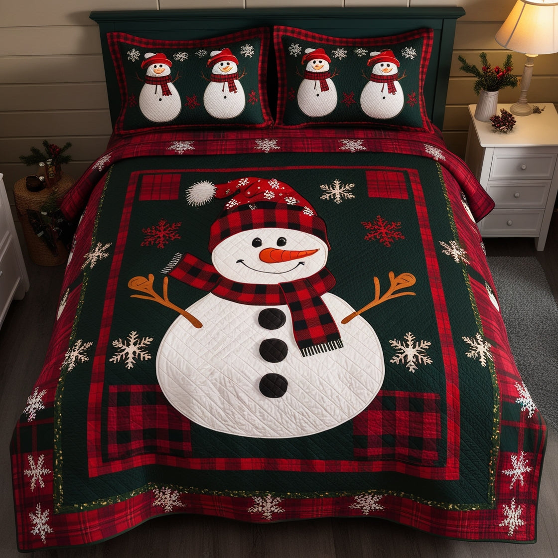 Christmas Snowman NTA041124427 Quilt Bedding Set