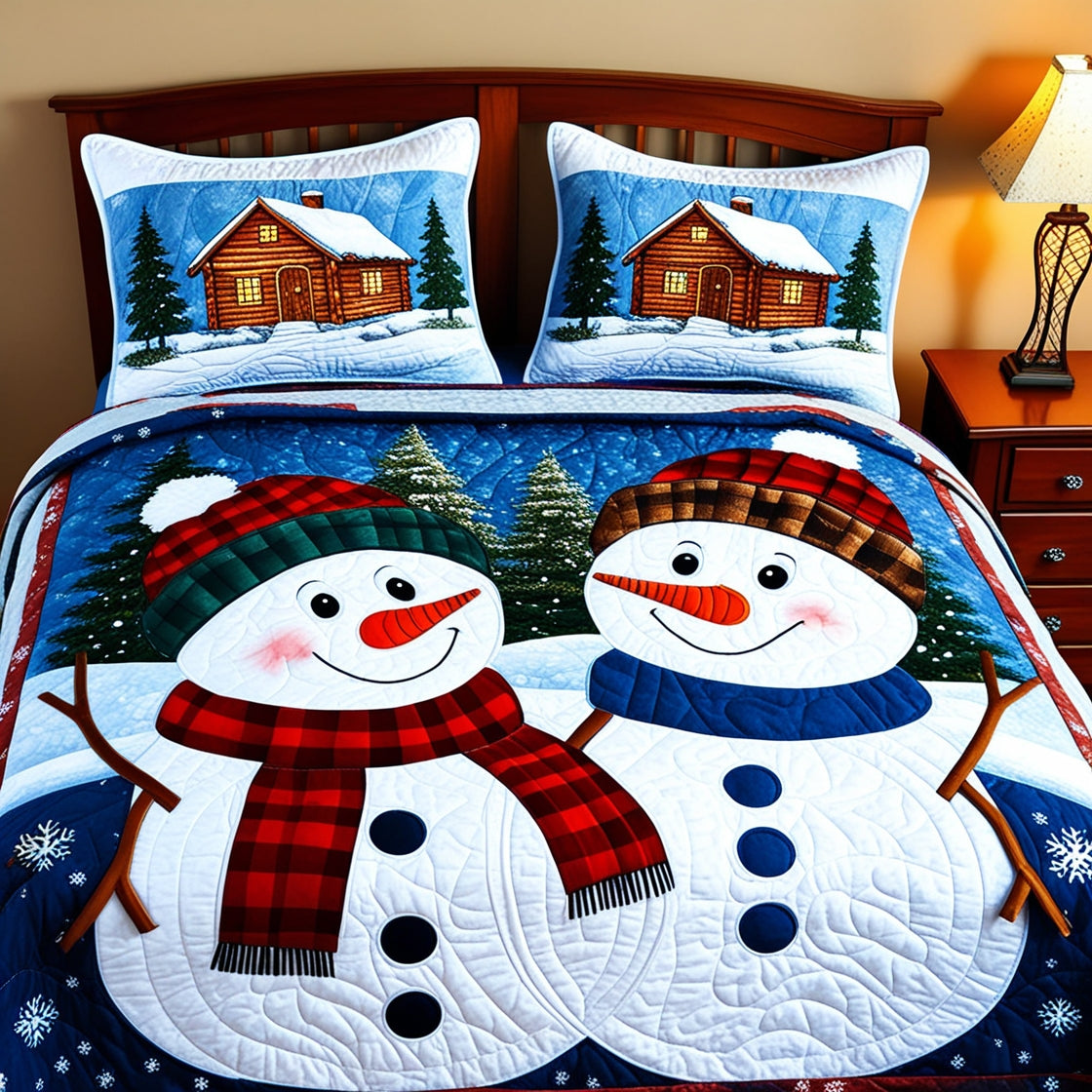 Christmas Snowman NTA061124174 Quilt Bedding Set