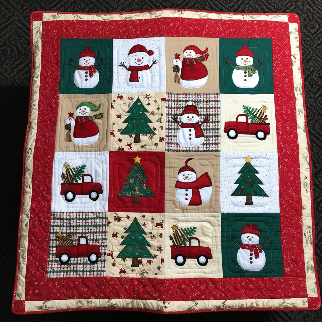 Christmas Snowman NTA181024598 Quilt Blanket