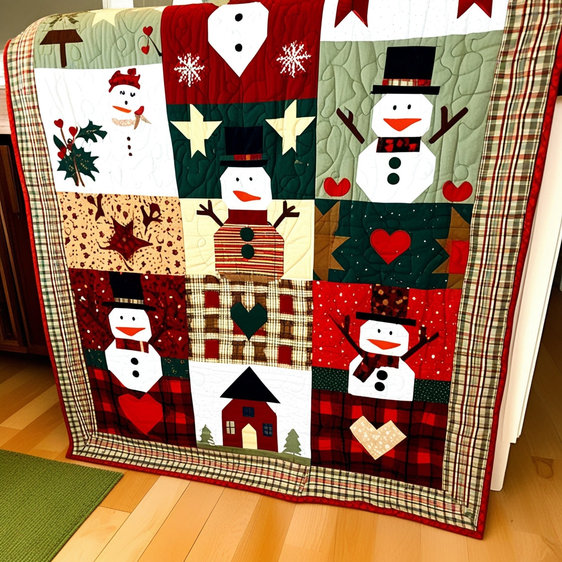 Christmas Snowman NTA281024056 Quilt Blanket