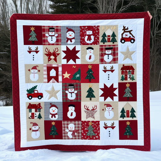 Christmas Snowman NTA281024103 Quilt Blanket