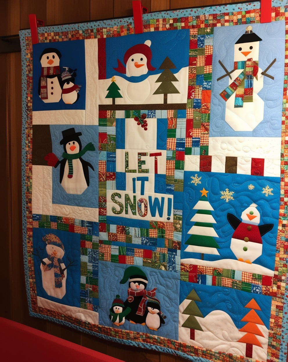 Christmas Snowman NTA281024173 Quilt Blanket