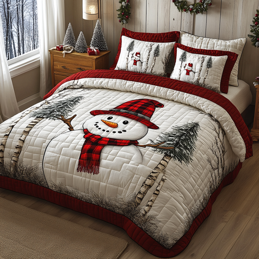 Christmas Snowman TAI041124198 Quilt Bedding Set