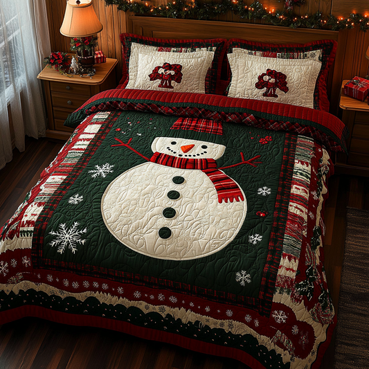 Christmas Snowman TAI041124205 Quilt Bedding Set