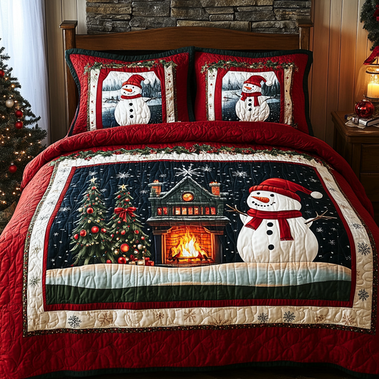 Christmas Snowman TAI061124116 Quilt Bedding Set