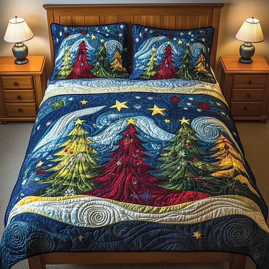 Christmas Tree TAI041124157 Quilt Bedding Set