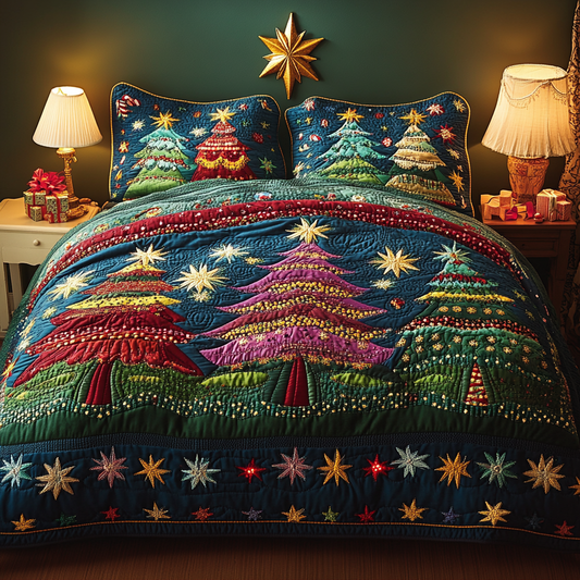 Christmas Tree TAI041124213 Quilt Bedding Set