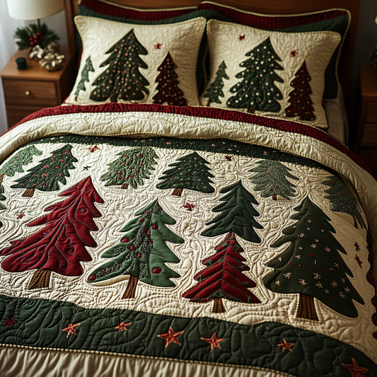 Christmas Tree TAI041124236 Quilt Bedding Set