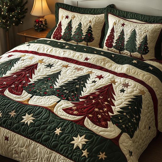 Christmas Tree TAI041124241 Quilt Bedding Set