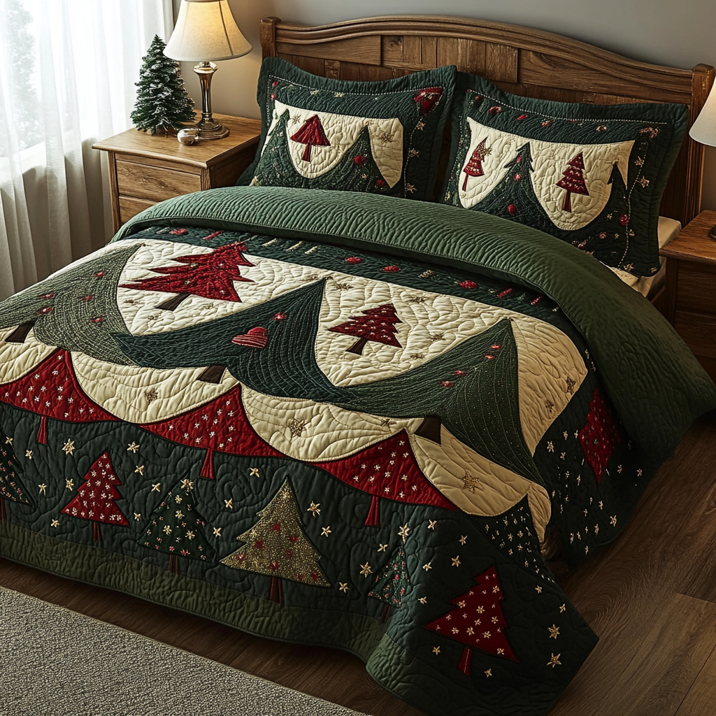 Christmas Tree TAI041124245 Quilt Bedding Set