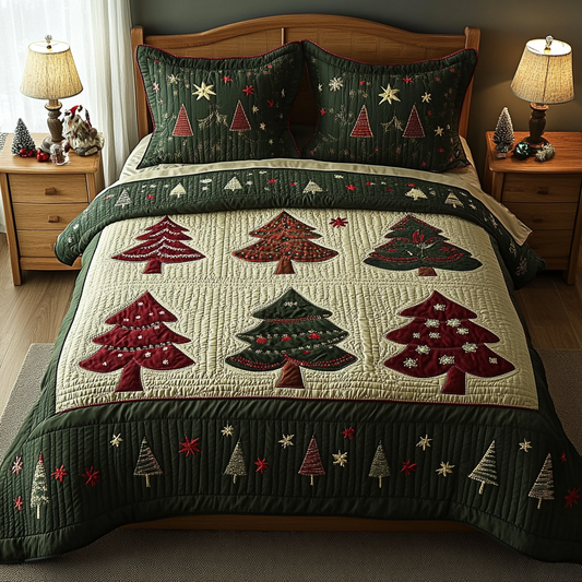 Christmas Tree TAI041124246 Quilt Bedding Set