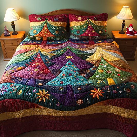 Christmas Tree TAI041124390 Quilt Bedding Set