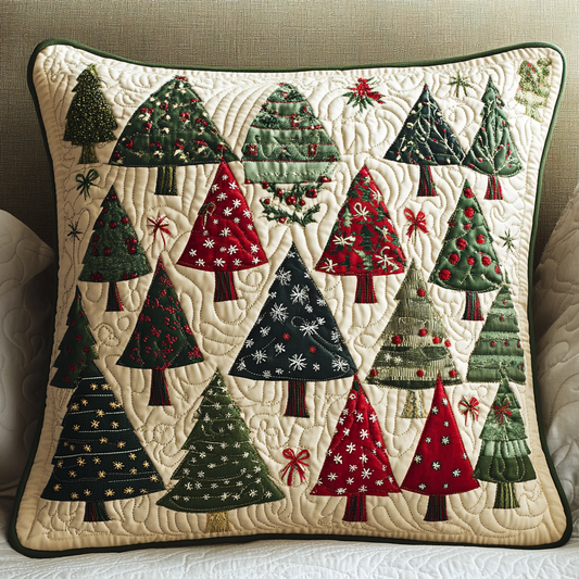 Christmas Tree TAI041124553 Quilted Pillow Case