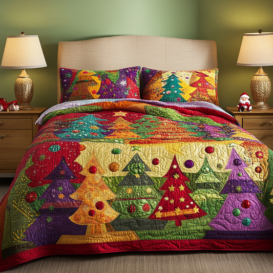 Christmas Tree TAI061124153 Quilt Bedding Set