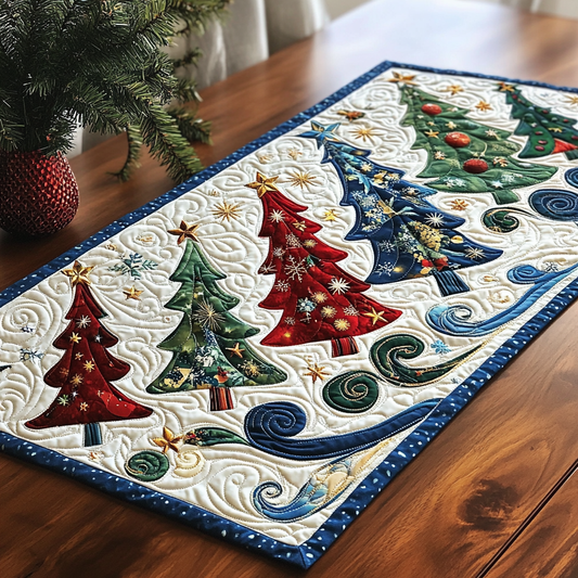 Christmas Tree TAI061124205 Quilted Table Runner