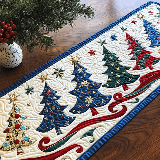 Christmas Tree TAI061124207 Quilted Table Runner