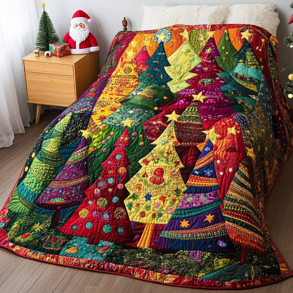 Christmas Tree TAI061124305 Quilt Blanket