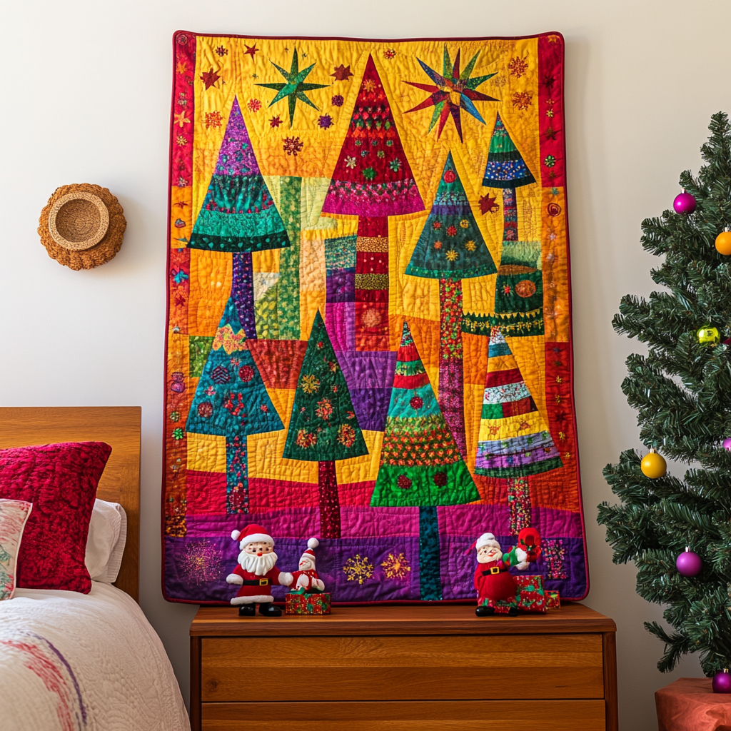 Christmas Tree TAI061124308 Quilt Blanket