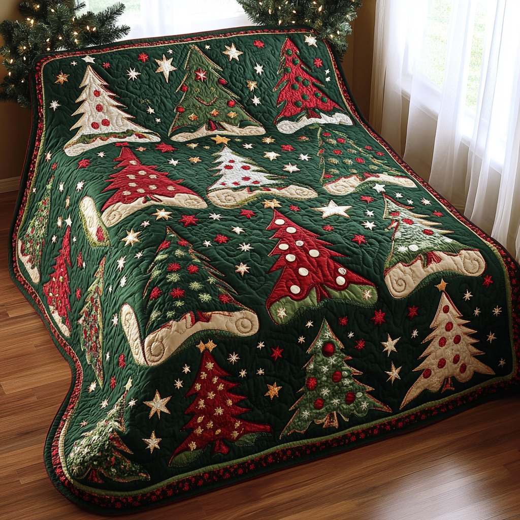 Christmas Tree TAI061124328 Quilt Blanket