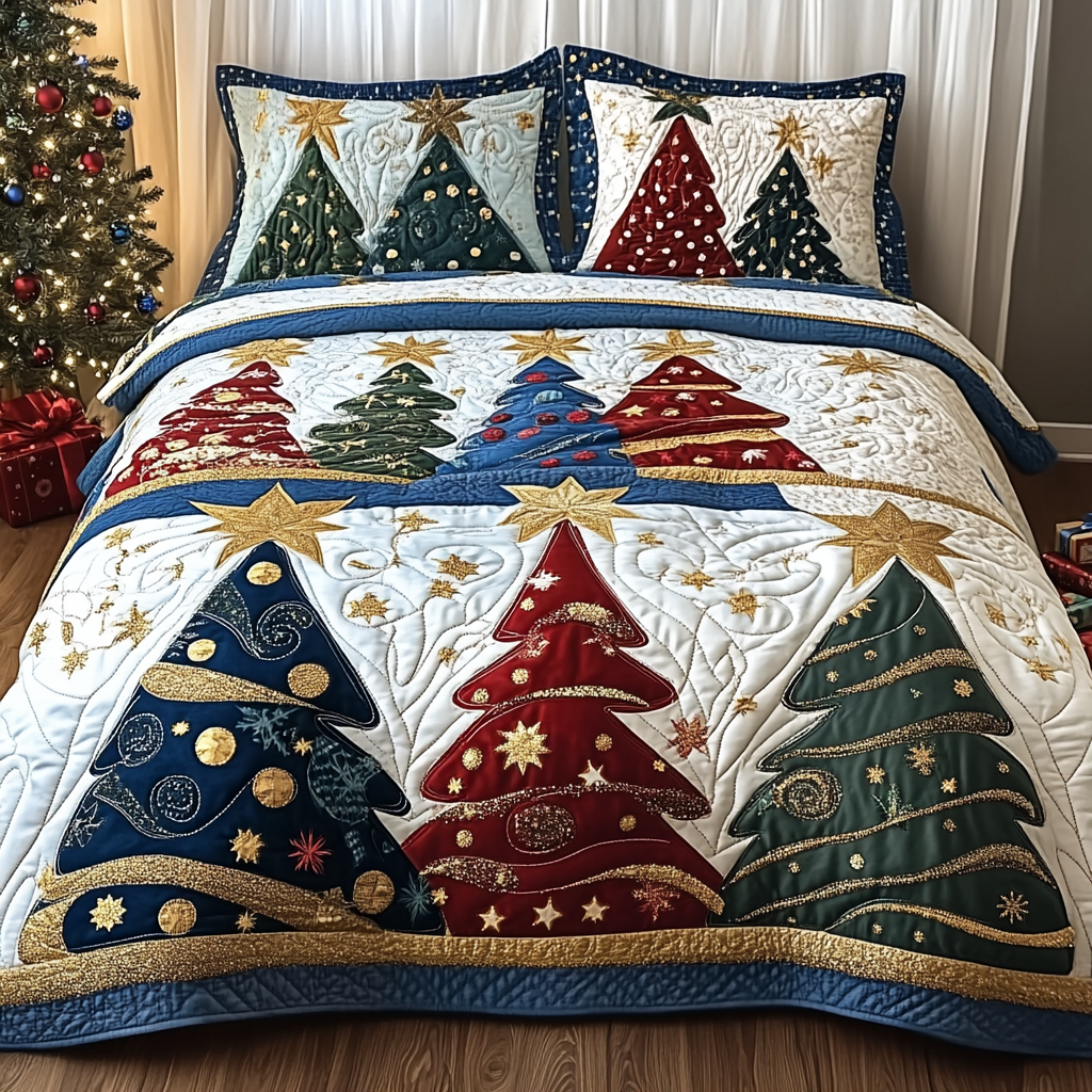 Christmas Tree TAI311024031 Quilt Bedding Set