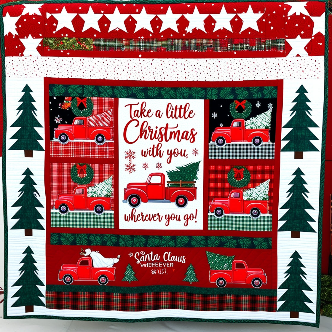 Christmas Truck NTA281024051 Quilt Blanket