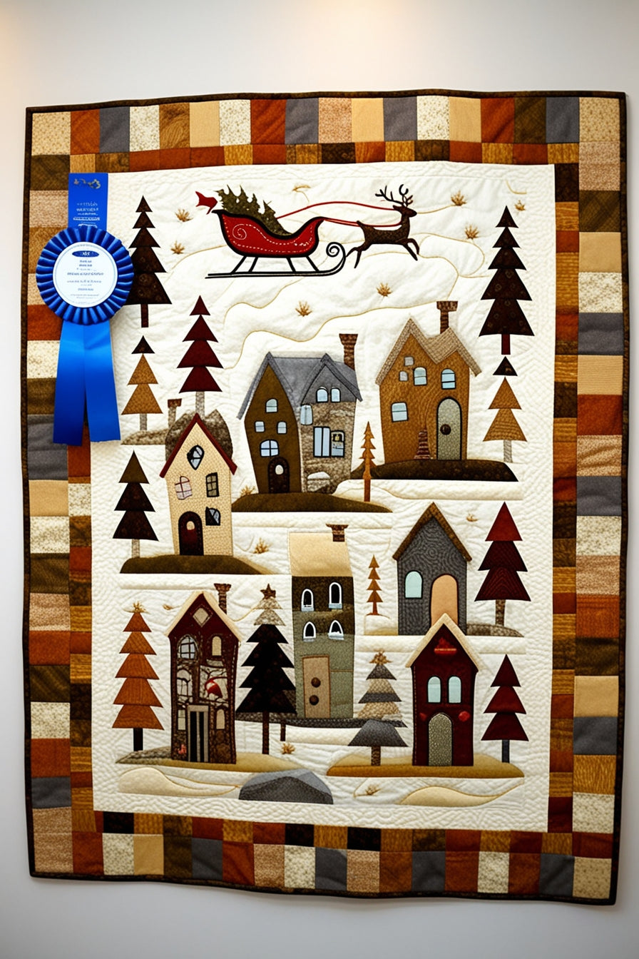 Christmas Village NTA281024133 Quilt Blanket