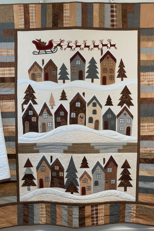 Christmas Village NTA281024137 Quilt Blanket