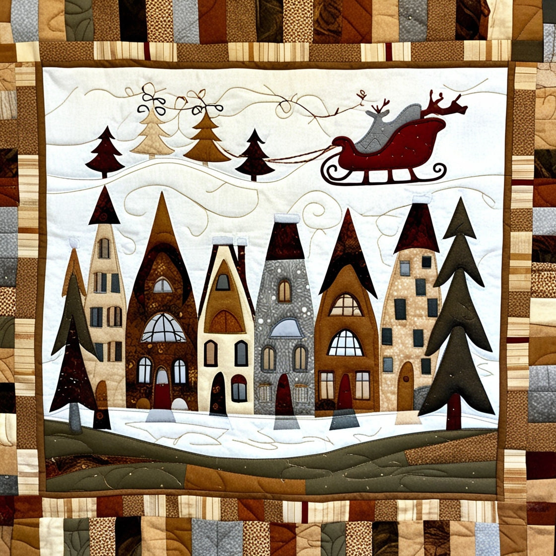 Christmas Village NTA281024141 Quilt Blanket