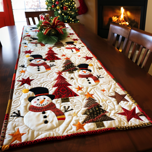 Christmas Cheer Quilted Table Runner NCU0PT174