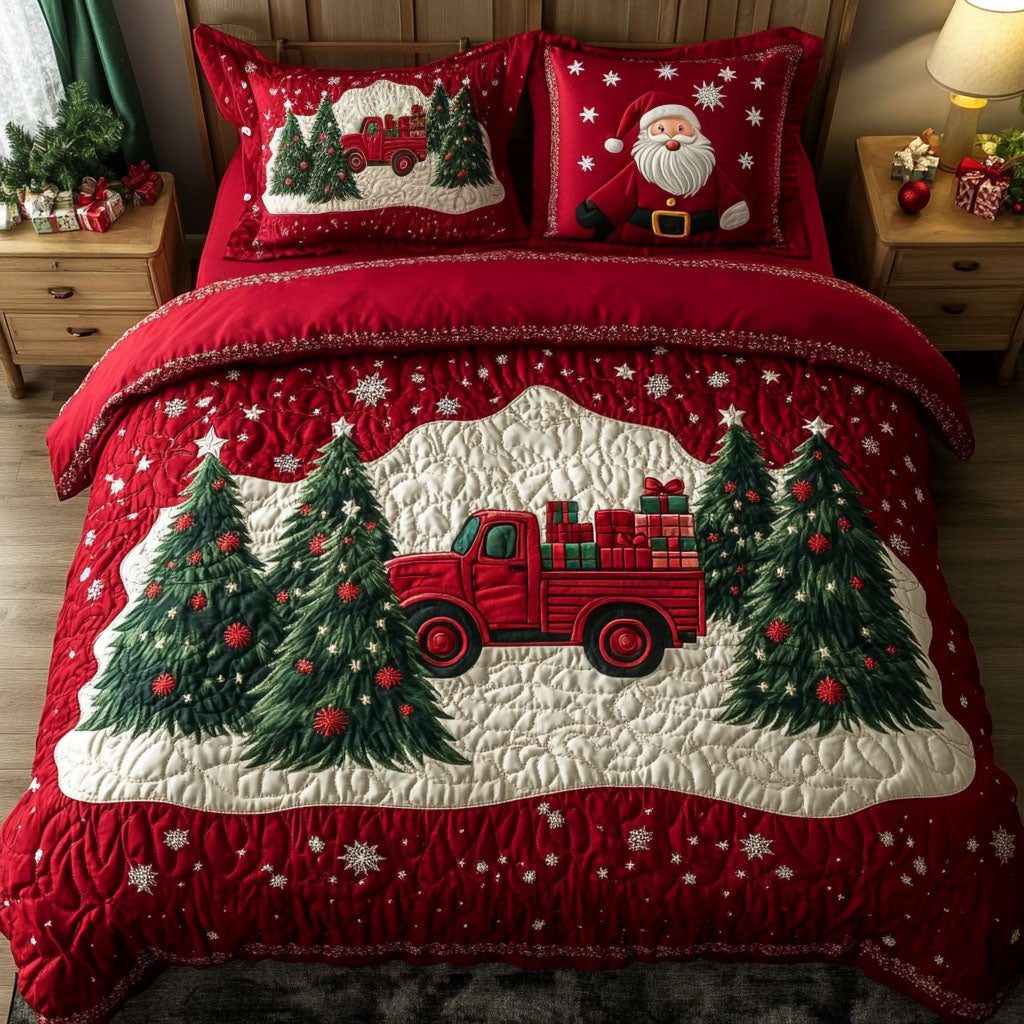 Christmas 3-Piece Quilted Bedding Set NCU0VT67