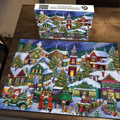 Christmas Joyous Town Jigsaw Puzzle 1000 Pieces