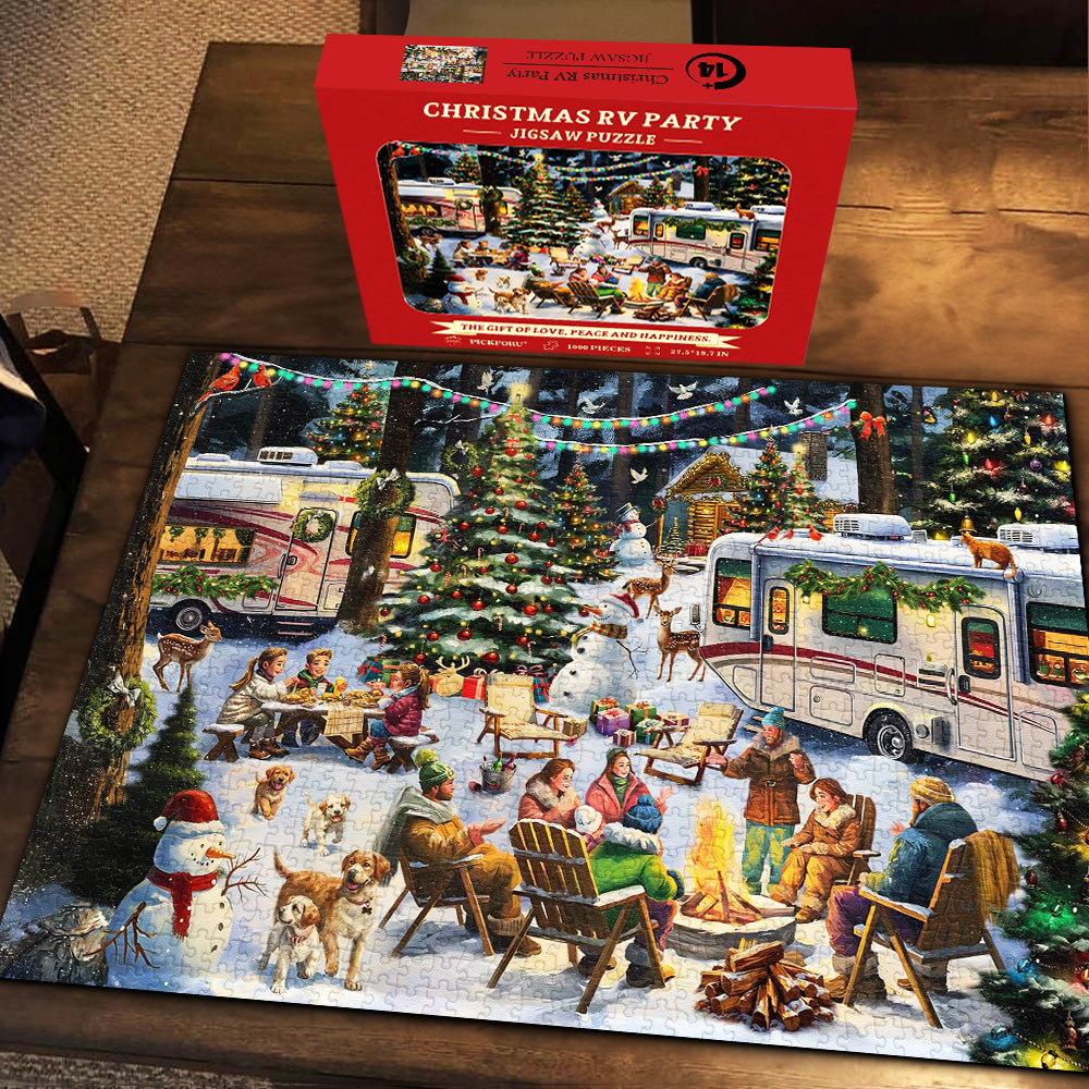 Christmas RV Party Jigsaw Puzzle 1000 Pieces