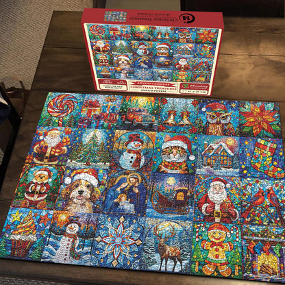 Christmas Treasures Advent Calendar Jigsaw Puzzle 1000 Pieces