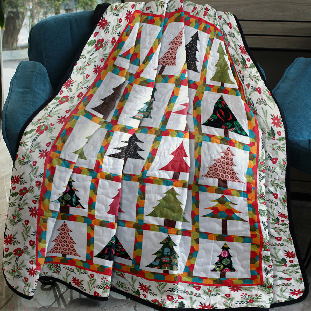 Christmas Tree CLA2110150Q Art Quilt