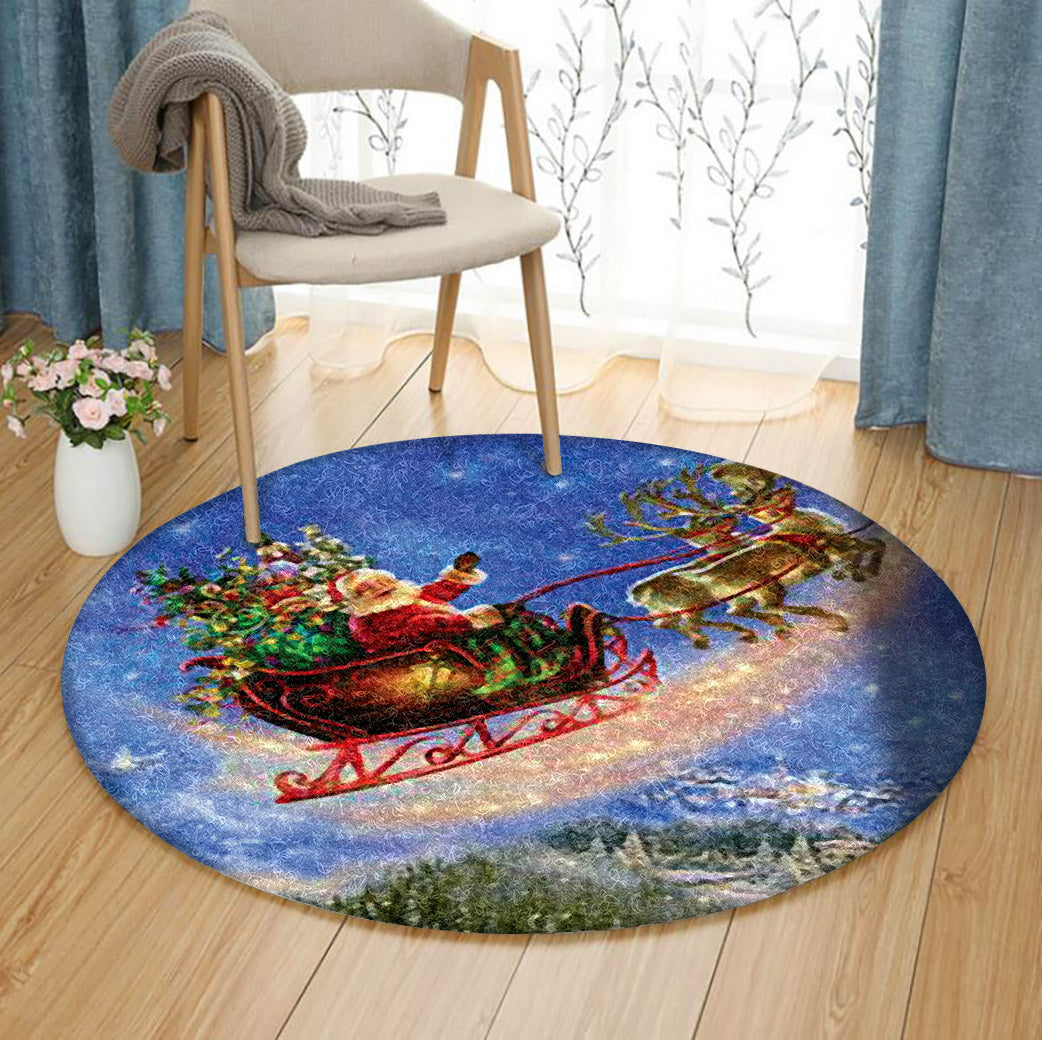 Christmas BL0110024RR Round Area Rug