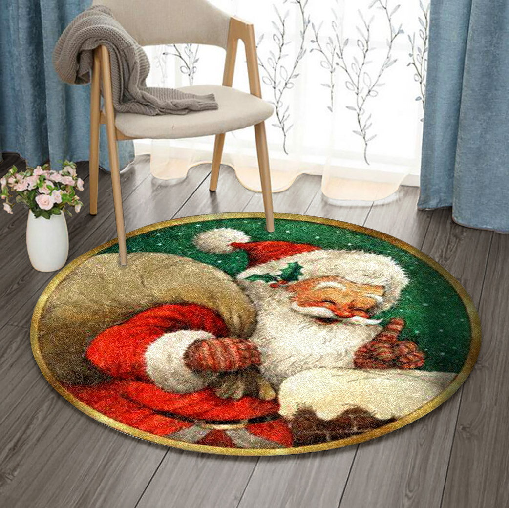 Christmas BL170916RR Round Area Rug