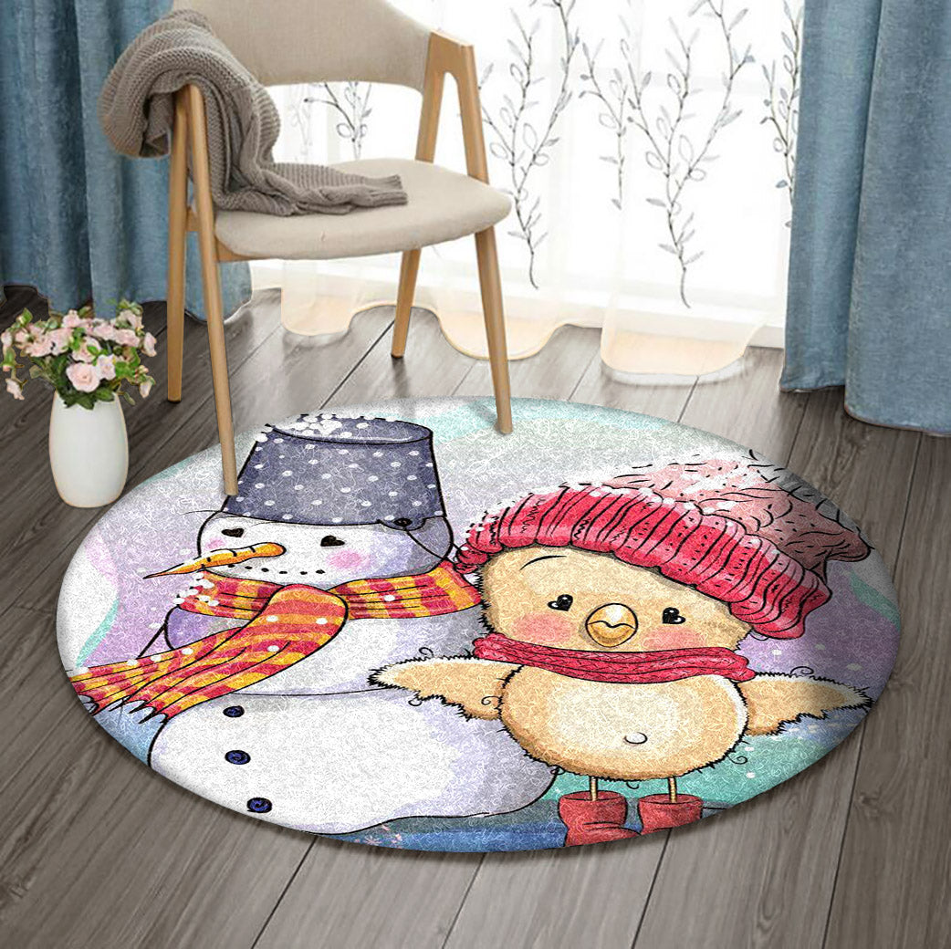 Christmas BL170918RR Round Area Rug