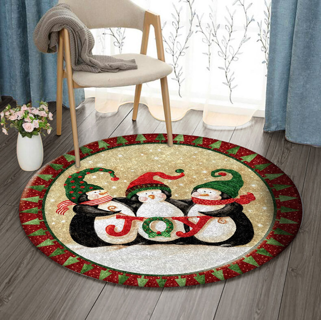 Christmas BL230908RR Round Area Rug