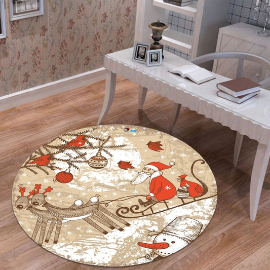 Christmas CLM1510027TM Round Area Rug