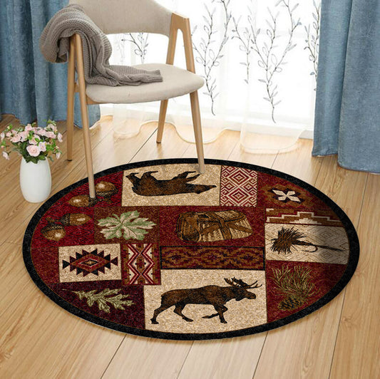 Christmas DP280814RR Round Area Rug