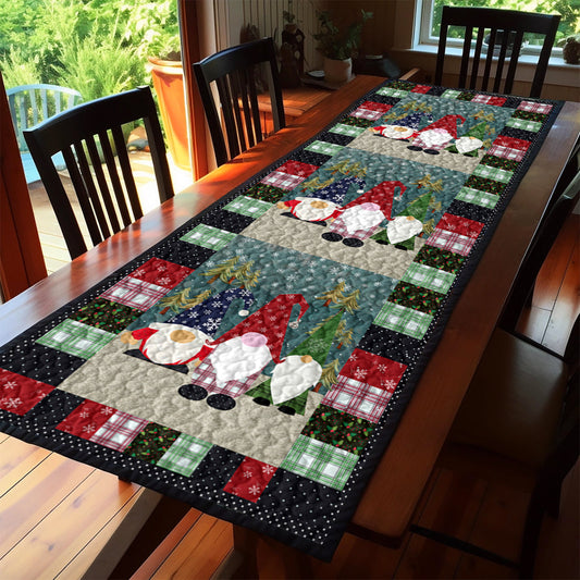 Christmas Gnome CLM0111068TR Quilted Table Runner